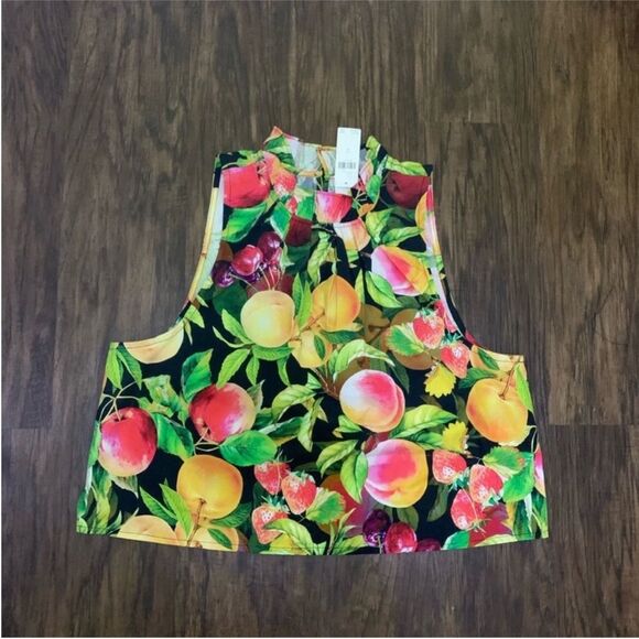 Maeve poplin ruffle - neck halter tank size M - Picture 6 of 9